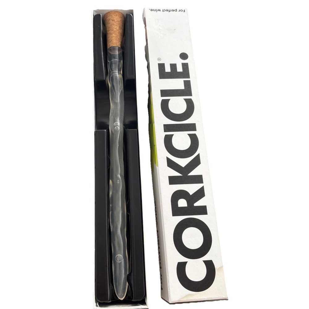 Corkcicle Wine Cooler Chiller Reusable Freezer Cold Cork Stopper in Box Unused